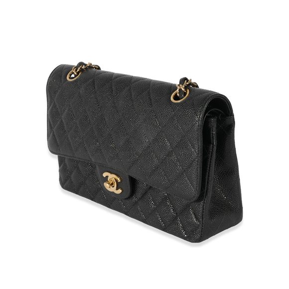 Chanel Black Caviar Medium Classic Flap Bag - Picture 2 of 9